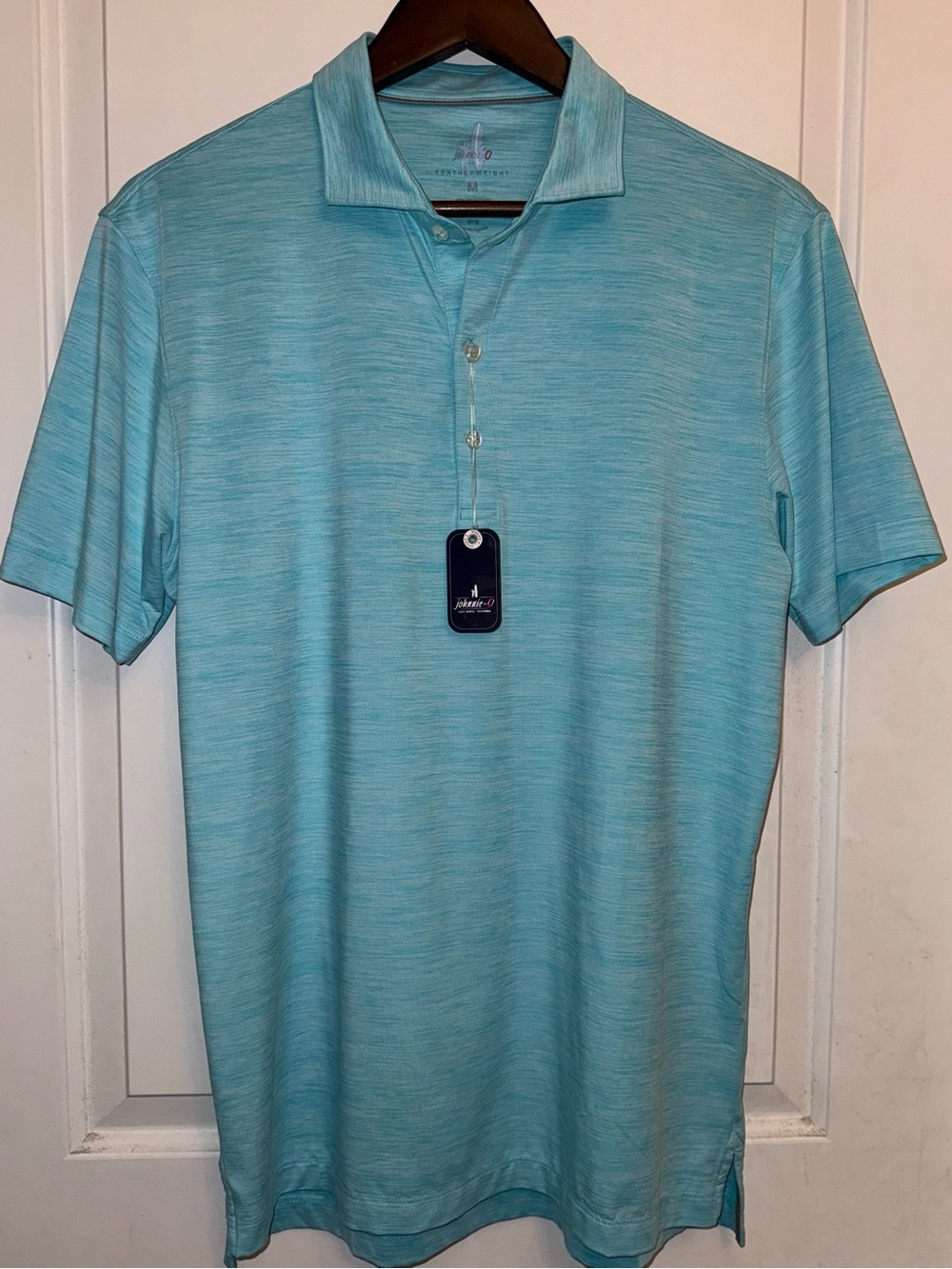 johnnie-O NWT Huronn Featherweight Performance Polo in Tarpon Blye